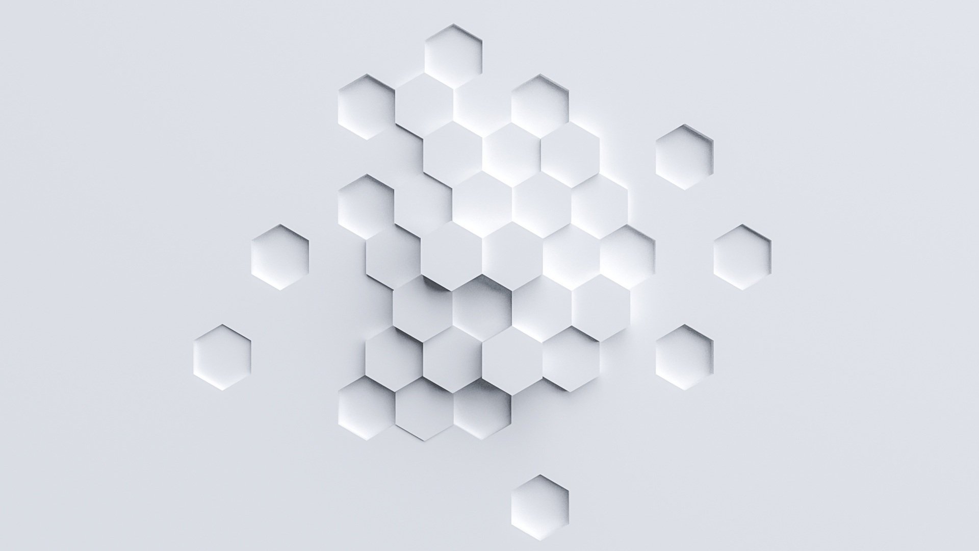 Voxel Hub hexagon background 2