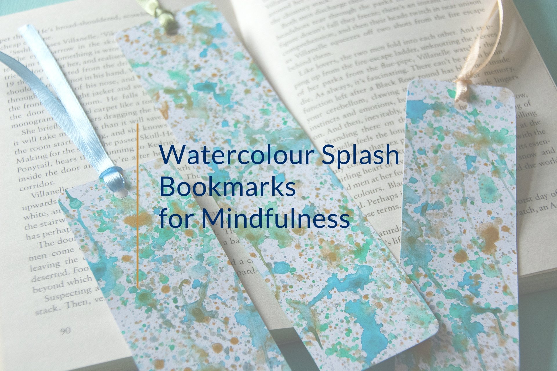 Watercolour Splash Bookmark